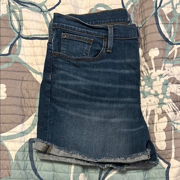J. Crew Blue Jean Shorts Classic Cut-Off Style - Picture 5 of 6